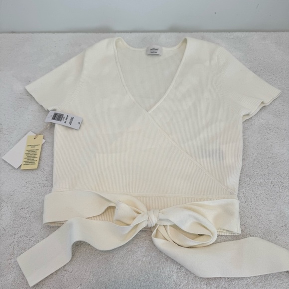 Wilfred Aritzia All Tied Up Sweater in Light Birch size L - Picture 4 of 10